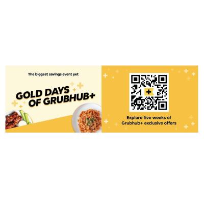 Grubhub+ Stickers (Pack Of 50)